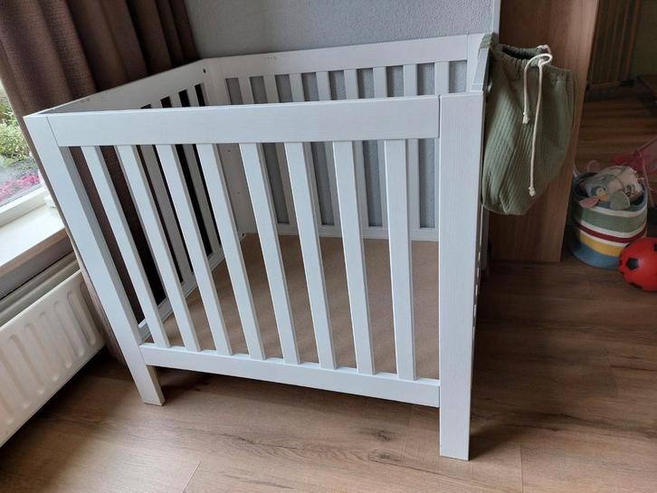 witte box met matras en Jollein boxdek, Kinderen en Baby's, Boxen, Gebruikt, Ophalen
