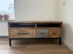 Robuust TV meubel in nette staat, Ophalen, 100 tot 150 cm, Eikenhout, Zo goed als nieuw
