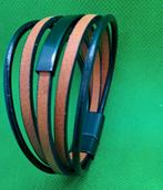 Lederen armbandje 21 cm, Ophalen of Verzenden