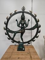 Gigantische bronzen dansende shiva 75x64cm, Ophalen of Verzenden