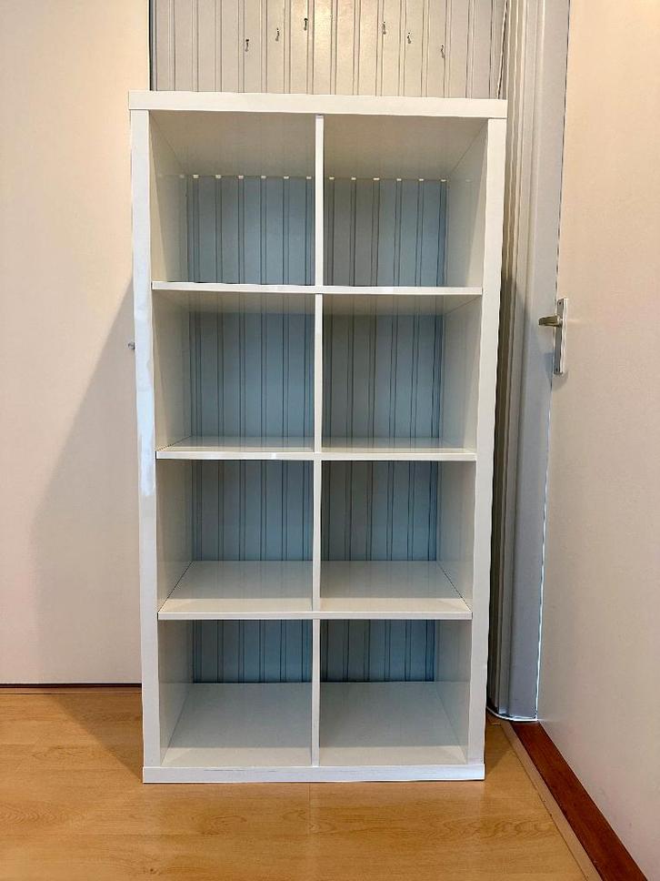 IKEA KALLAX wit kast, Huis en Inrichting, Kasten | Boekenkasten, Gebruikt, 50 tot 100 cm, 100 tot 150 cm, 25 tot 50 cm, Overige houtsoorten