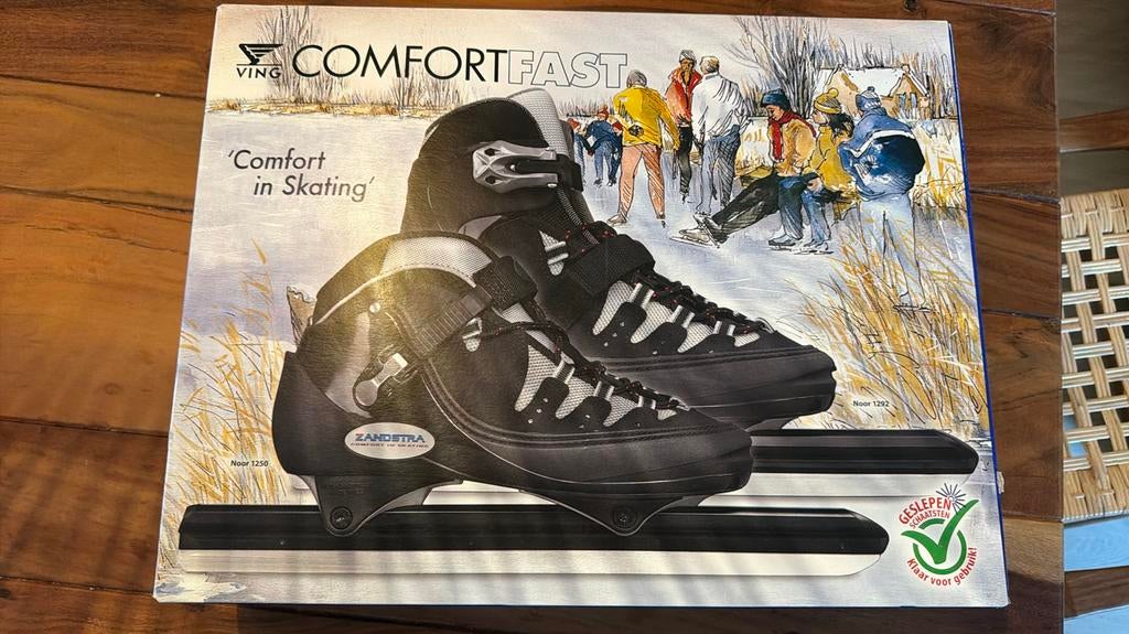 Zandtra comfort fast Noren mt 40, Sport en Fitness, Schaatsen, Zo goed als nieuw, Noren, Zandstra, Ophalen of Verzenden