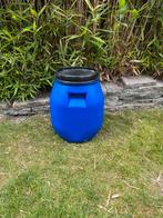30 liter voerton opslagton kunststof vat blauw, Dieren en Toebehoren, Dierenvoeding, Ophalen of Verzenden
