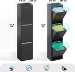 Prullenbak 3 vakken – 45 Liter (3x 15L)-134x31x24cm, Huis en Inrichting, Ophalen, Nieuw, 40 liter of meer, Rvs