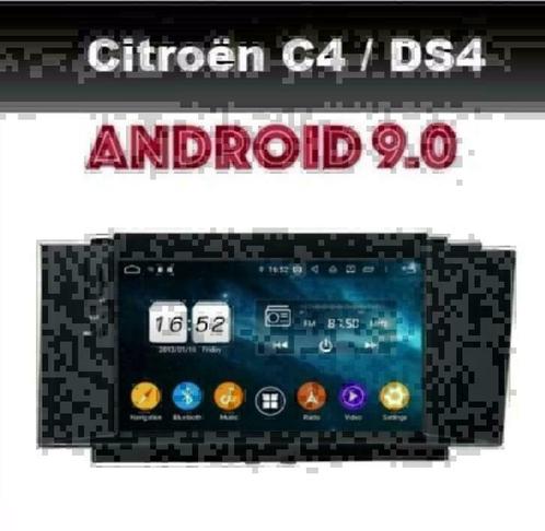 Citroen C4 DS4 radio navigatie android 9.0 wifi dab+ carkit, Auto diversen, Autoradio's, Nieuw, Ophalen of Verzenden