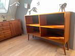 Teakhout - deens boekenkastje - vintage - 86 cm hoog, Met plank(en), Gebruikt, Teakhout, Ophalen of Verzenden
