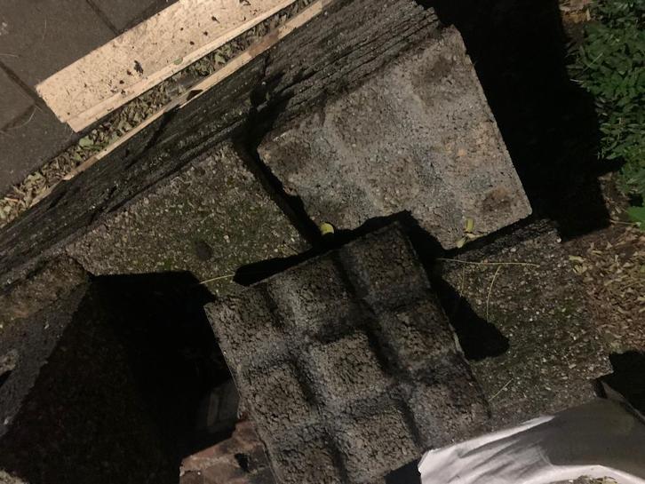 terrastegels 30 x 30, Tuin en Terras, Overige Tuin en Terras, Gebruikt, Ophalen