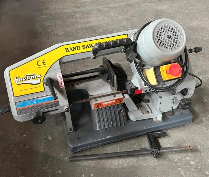 Huvema bandzaag BAND SAW HU 101 BM, Doe-het-zelf en Verbouw, Gereedschap | Zaagmachines, Gebruikt, 1200 watt of meer, 70 mm of meer