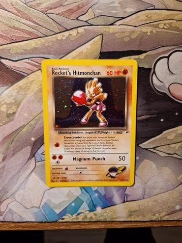 Rocket's Hitmonchan met Swirl 11/132 Gym Hero's Challenge beschikbaar voor biedingen