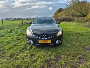 Mazda 6 2.0 Sportbreak 2008 Zwart Nieuwe Apk en beurt beschikbaar voor biedingen