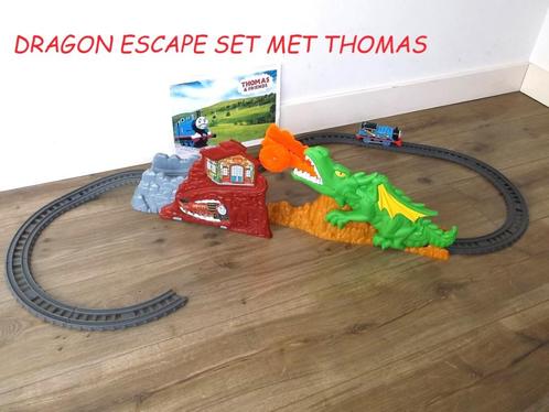 Trackmaster Thomas de Trein Dragon Escape Set met Thomas, Kinderen en Baby's, Speelgoed | Thomas de Trein, Zo goed als nieuw, Ophalen of Verzenden