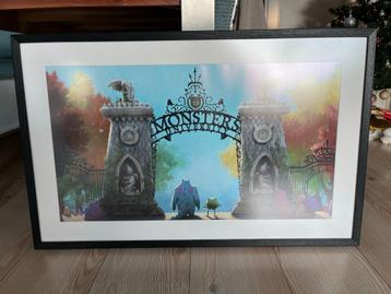 Ingelijste poster Monsters & Co beschikbaar voor biedingen
