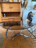 Vintage design space age mobile Coffee Table Italy 1970s, Ophalen, 100 tot 150 cm, Rond, Zo goed als nieuw