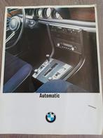 BMW Automaat, 1602, 2002, 2000, 2500 ect autofolder 1971, Ophalen of Verzenden, Zo goed als nieuw, BMW