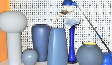 vintage vazen - Germany-Hollands-Italiaans- e.v.a.(blauw) beschikbaar voor biedingen