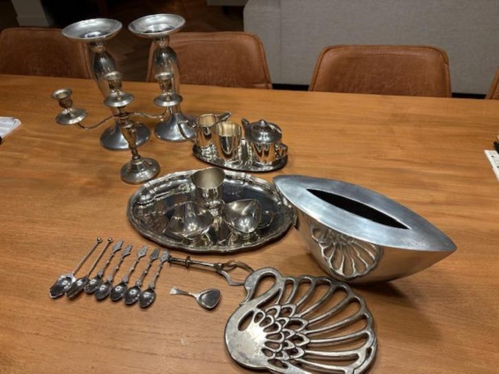 ZWAAR VERZILVERD, 22 STUKS NU VOOR MAAR 75,00, Antiek en Kunst, Antiek | Goud en Zilver, Ophalen of Verzenden