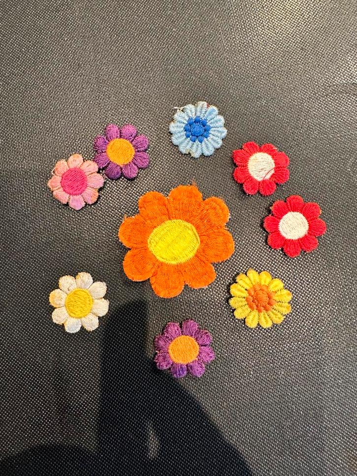 Bloemen Hotfix Applicaties - Set van 10, Hobby en Vrije tijd, Kledingapplicaties en Hotfix, Nieuw, Hotfix applicaties, Ophalen of Verzenden
