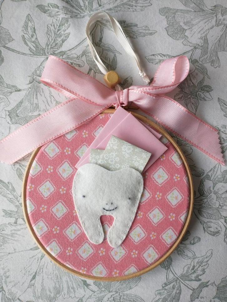 Tandenfee deurhanger voor tandjes roze NIEUW, Kinderen en Baby's, Kraamcadeaus en Geboorteborden, Nieuw, Ophalen of Verzenden