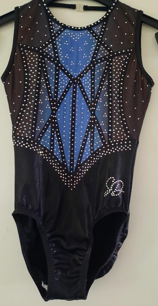 NIEUW Sparkle and dream pakje blauw ASM, Sport en Fitness, Turnen, Nieuw, Turnpak(je), Kindermaat 146 t/m 176, Zwart, Ophalen of Verzenden