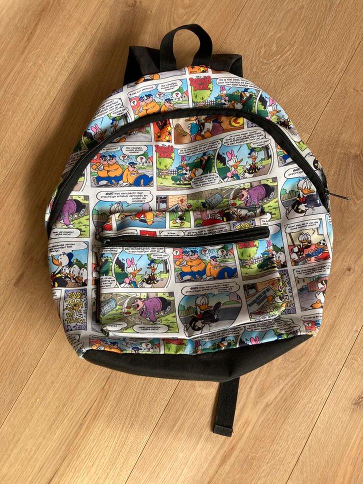 Mooie Donald Duck rugtas!, Sieraden, Tassen en Uiterlijk, Tassen | Rugtassen, Zo goed als nieuw, 25 tot 40 cm, 30 tot 45 cm, Ophalen