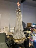 Antieke zakkroonluchter Sack de Perles Louis Seize, Ophalen, Gebruikt, Glas