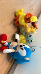 Pokemon/sonic knuffel set 4 stuks, Kinderen en Baby's, Speelgoed | Knuffels en Pluche, Ophalen of Verzenden, Overige typen