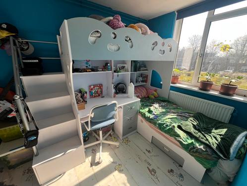 Mooi stapelbed, Kinderen en Baby's, Kinderkamer | Stapelbedden en Hoogslapers, Zo goed als nieuw, Stapelbed, Ophalen