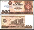 Duitse Democratische Republiek 1985, biljet van 500 Mark UNC, Verzenden, Duitsland, Los biljet