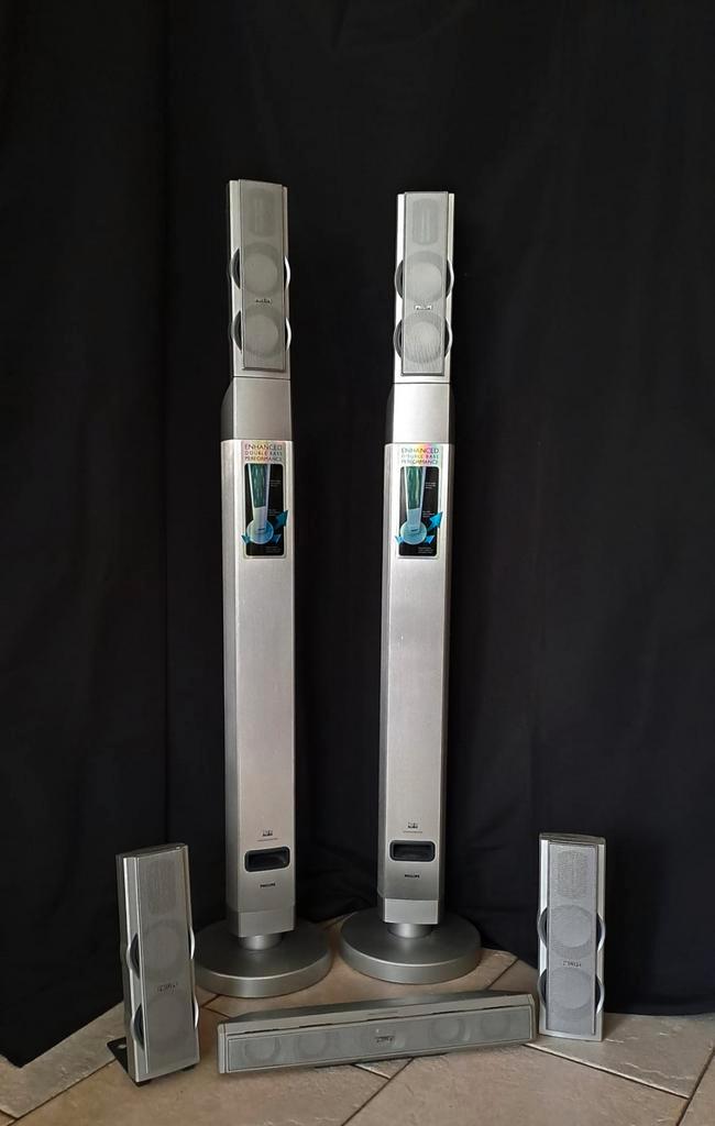 Speaker set Phillips, Audio, Tv en Foto, Luidsprekers, Front, Rear of Stereo speakers, Minder dan 60 watt, Philips, Ophalen