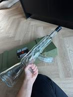 Glazen fles in de vorm van een geweer, Overige typen, Ophalen of Verzenden, Zo goed als nieuw