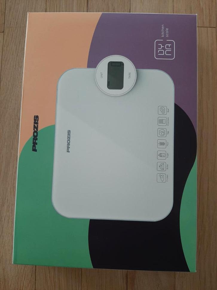 Weegschaal zonder batterijen - Prozis Dyna Kitchen Scale, Witgoed en Apparatuur, Weegschalen, Nieuw, Digitaal, Keukenweegschaal