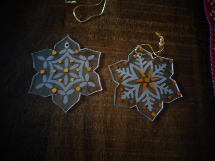 Villeroy & Boch nieuw kerstboom hangers glas met goud, 2 st., Diversen, Kerst, Nieuw, Ophalen of Verzenden