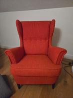 Ikea Strandmon fauteuil - Oranje/Rood, Huis en Inrichting, Fauteuils, Ophalen