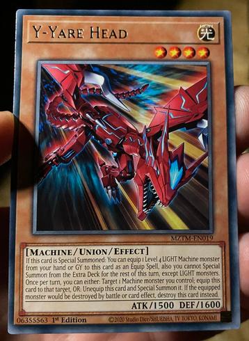 Yu-Gi-Oh! Y-Yare Head MZTM 1st Edition ! beschikbaar voor biedingen