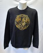 VERSACE JEANS Zwart goud logo HEREN sweater  Maat XL, Ophalen of Verzenden, Maat 56/58 (XL), Zo goed als nieuw, VERSACE JEANS