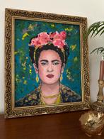 Frida Kahlo Portret - Olieverf Schilderij Ingelijst, Ophalen of Verzenden