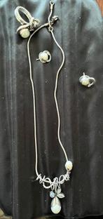 Rabinovich zilver halsketting, ring 18 mm en oorbellen., Ophalen of Verzenden, Zo goed als nieuw