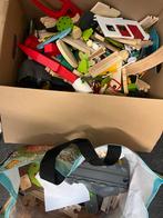 Grote verzameling houten treinbaan onderdelen, Kinderen en Baby's, Speelgoed | Houten speelgoed, Ophalen, Gebruikt