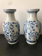 Set Chinese blauw, wit baluster vazen, Ophalen