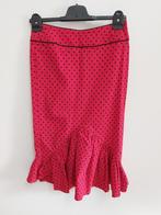 R36 - Rood-zwarte polkadot Hell Bunny Vixen rok maat XS (1), Kleding | Dames, Rokken, Ophalen of Verzenden, Zo goed als nieuw