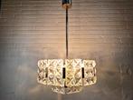 Vintage Hillebrand Kroonluchter Kristal, 1960s, Ophalen, Mid-century, Hillebrand, kroonluchter, vintage, design, Peill, Gebruikt