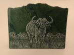 Verdite Golela halfedelsteen geëtst, gesigneerd, Zuid-Afrika, Ophalen of Verzenden