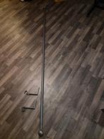 Uitschuifbare gordijnroede met 2 steunen, Ophalen, Gebruikt, 200 cm of meer