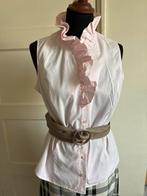 Roze blouse met ruches - Maat 38, Maat 38/40 (M), Promiss, Ophalen of Verzenden, Zo goed als nieuw