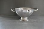 Vintage Alessi Italy zware RVS schaal op voet 400 cl, Overige materialen, Schaal, Verzenden, Rond
