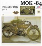 Mok84 motorkaart harley davidson sport w 584 ( 1919 ), Ophalen of Verzenden, Zo goed als nieuw, Motoren