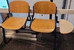houten wachtkamer stoel bank, Huis en Inrichting, Banken | Bankstellen, Ophalen, Gebruikt, Tweepersoons, 75 tot 100 cm