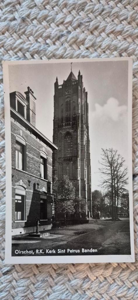 Oirschot Kerk Sint Petrus Banden - 1949, Verzamelen, Ansichtkaarten | Nederland, Gelopen, Noord-Brabant, 1940 tot 1960, Ophalen of Verzenden