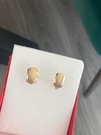 14 karaat gouden oorbellen, wit en geel goud, Ophalen of Verzenden, Nieuw, Goud, Goud