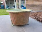 Roodkoperen Wastobbe / Plantenbak, Tuin, Gebruikt, Minder dan 60 cm, Rond